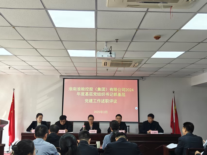 淮南淮糧控股（集團(tuán)）有限公司召開(kāi)2024年度黨組織書(shū)記抓基層黨建工作述職評(píng)議會(huì)議